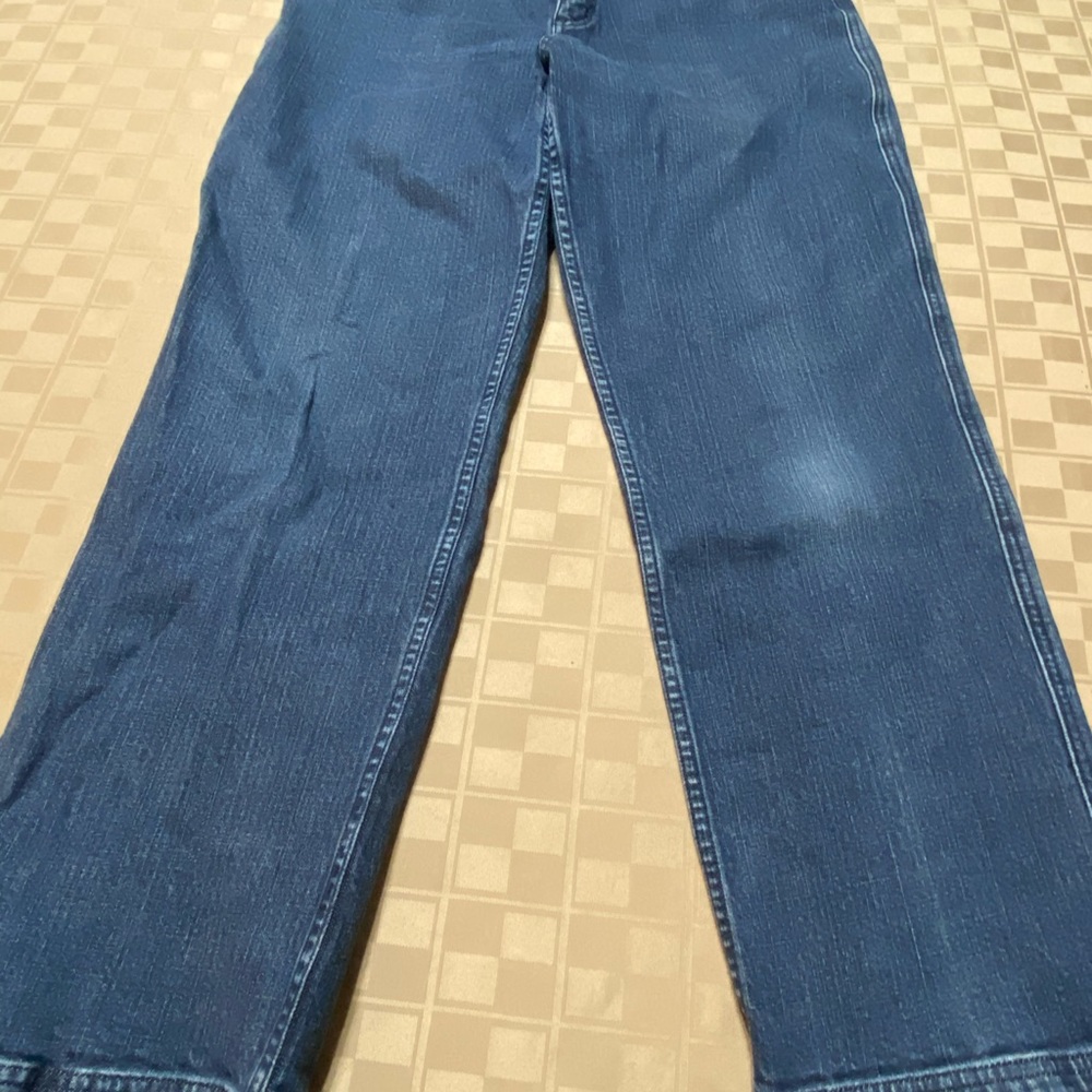 EUC Duluth Trading Company Women's Flare‎ Work Jeans Size 14 Petite 36 X 33 - Picture 6 of 6